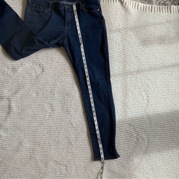 Women's Old Navy Rockstar Super Skinny Denim Jeans Mid Rise, 14 Dark Wash - Picture 6 of 8
